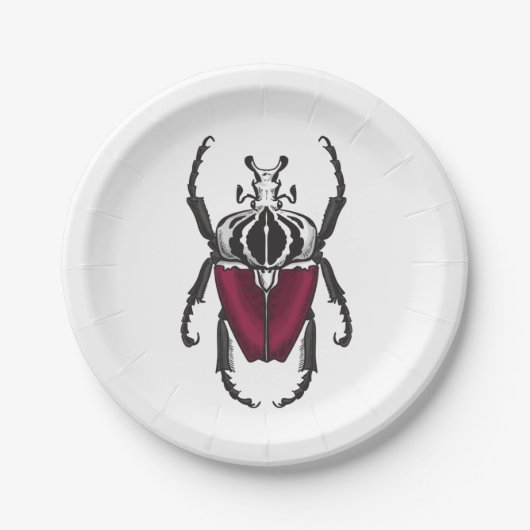 Goliath-Käfer Pappteller (Vorderseite)