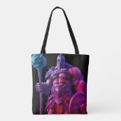 Goliath mit einer Keule auf einer wiederverwendbar Tasche (Rückseite)