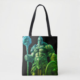 Goliath mit einer keuligen Keule auf einer wiederv Tasche