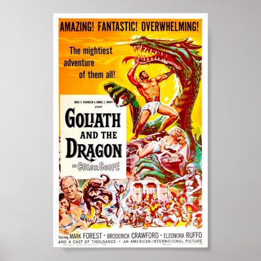 Goliath und das Dragon Vintag Movie Poster (Vorne)