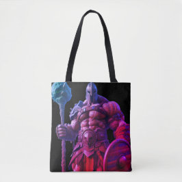 Goliath With a Spiked Club on a Reusable Tote Bag Tasche