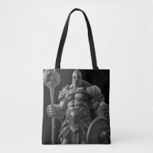 Goliath With a Spiked Club on a Reusable Tote Bag