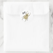 Goliathus orientalis runder aufkleber (Tasche)