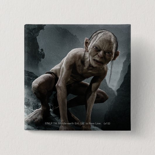 GOLLUM™ auf einem Felsen Button (Vorderseite)