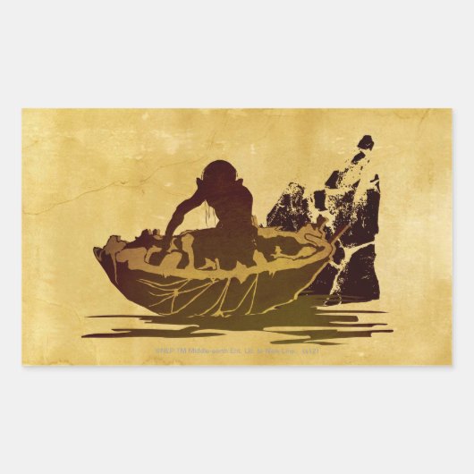 GOLLUM™ in einem Raft Rechteckiger Aufkleber (Vorderseite)