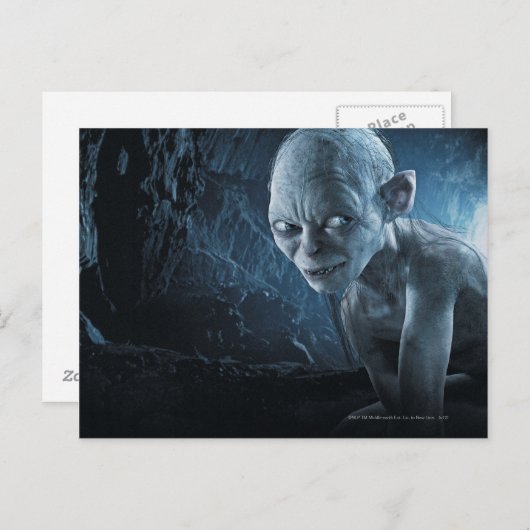 GOLLUM™ in Höhle Postkarte (Vorne/Hinten)