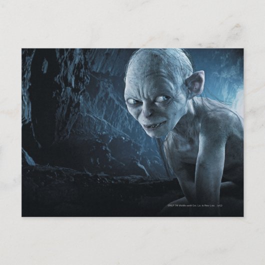 GOLLUM™ in Höhle Postkarte (Vorderseite)