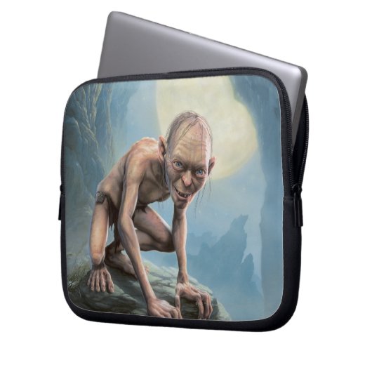 GOLLUM™ mit Mond Laptopschutzhülle (Vorderseite Links)