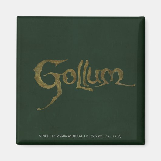 GOLLUM™ Name - Texturiert Magnet (Vorne)