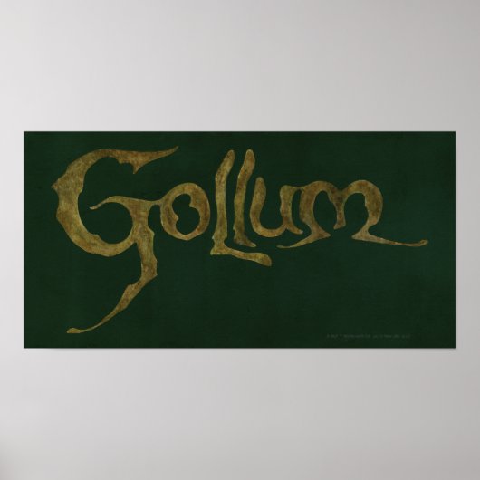 GOLLUM™ Name - Texturiert Poster (Vorne)