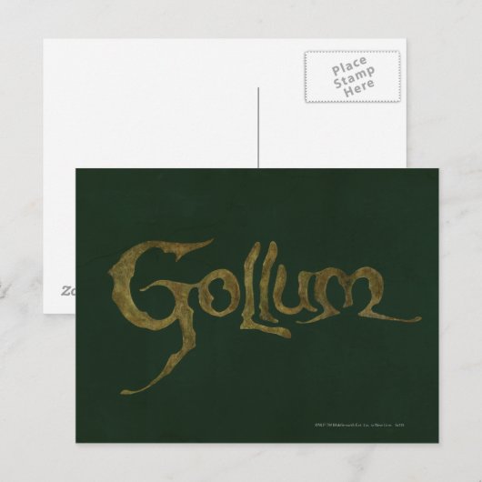 GOLLUM™ Name - Texturiert Postkarte (Vorne/Hinten)