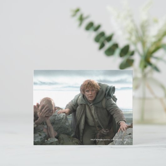 GOLLUM™ und Samwise Postkarte (Stehend Vorderseite)
