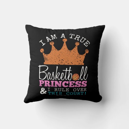 Golly Mädchen: Basketball-Prinzessin Rule This Kissen (Rückseite)