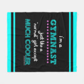 Golly Mädchen - ich bin ein Gymnast Fleecedecke (Vorderseite (Horizontal))