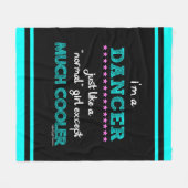 Golly Mädchen - ich bin ein Tänzer Fleecedecke (Vorderseite (Horizontal))