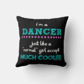 Golly Mädchen - ich bin ein Tänzer Kissen (Rückseite)