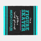 Golly Mädchen - ich bin eine Zahl Skater Fleecedecke (Vorderseite (Horizontal))