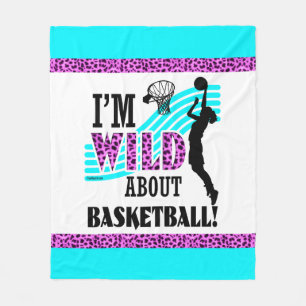 Golly Mädchen: Ich bin über Basketball WILD Fleecedecke