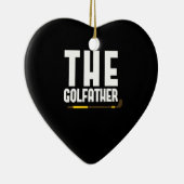 Golvater Funny Golf Lover Vater Gabe Golfer Keramik Ornament (Rechts)