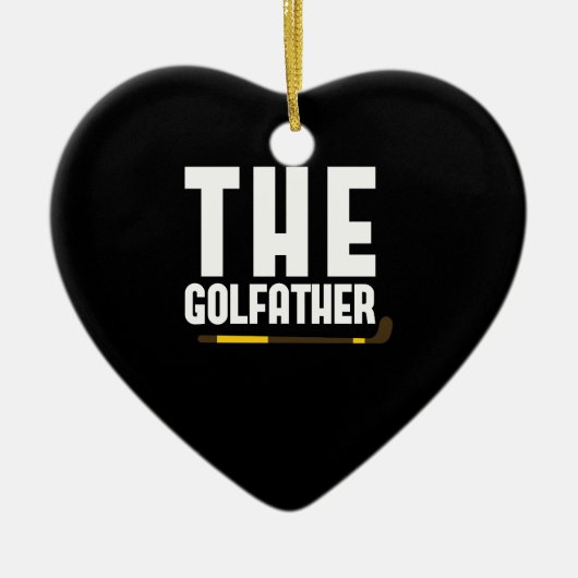 Golvater Funny Golf Lover Vater Gabe Golfer Keramik Ornament (Vorne)