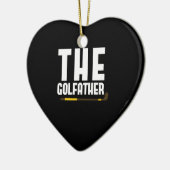 Golvater Funny Golf Lover Vater Gabe Golfer Keramik Ornament (Links)