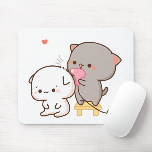 Goma making peach hair Mouse Pads Mousepad (Mit Mouse)