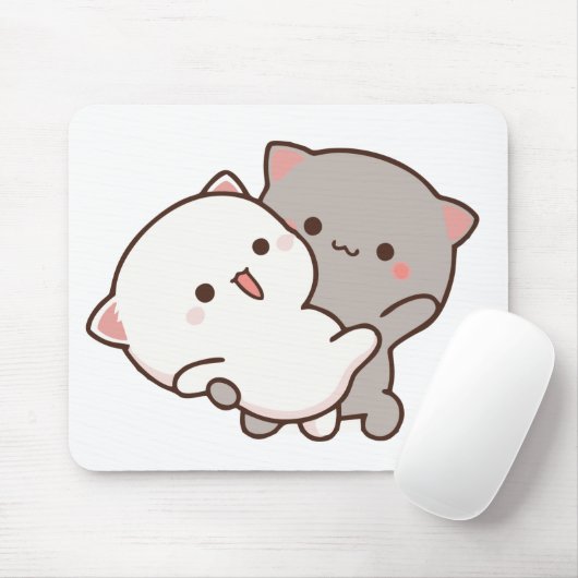 Goma Peach Loves Peach Mouse Pads Mousepad (Mit Mouse)