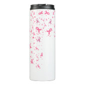 Gome Pink Ribbon Faith Hope & Liebe White Thermosbecher (Rückseite)