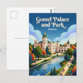 Gomel Palast und Park Belarus Postkarte (Vorne/Hinten)