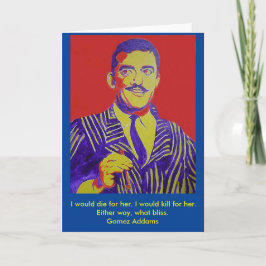 Gomez Addams Addams Family Halloween Blank Card Karte