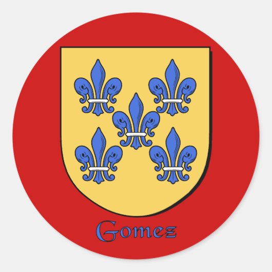 Gomez Familie Schild Aufkleber (Vorderseite)