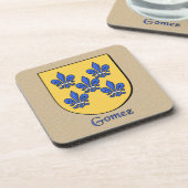 Gomez Familienschild Untersetzer (Linke Seite)