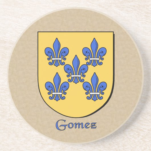 Gomez Heraldic Shield Untersetzer (Vorne)
