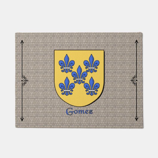 Gomez Historischer Schild auf Kobelstein Fußmatte (Vorderseite)