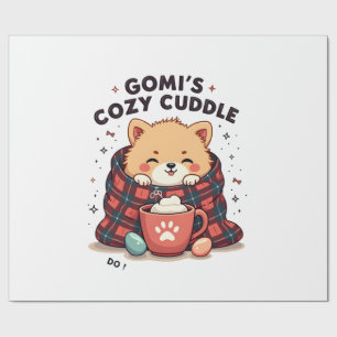 Gomis Cozy Cuddle Vintage Hunde-Decke Design Nicht Geschenkpapier