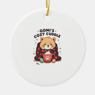 Gomis Cozy Cuddle Vintage Hunde-Decke Design Stör Keramik Ornament
