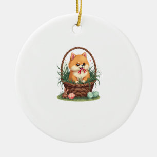 Gomi's Osterchaos Vintage Süßer Osterhund Vektor  Keramik Ornament