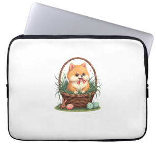 Gomis Osterchaos Vintage Süßer Osterhund Vektor  Laptopschutzhülle