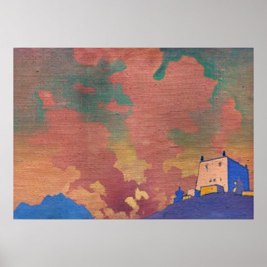 Gompa von Nicholas Roerich Poster (Vorne)