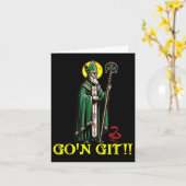 G'on Git Funny St Patricks Day Kleeblatt St Patty  Karte (Gelbe Blume)