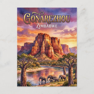 Gonarezhou-Nationalpark Simbabwe Postkarte