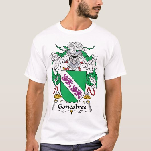 Goncalves Familienwappen T-Shirt (Vorderseite)