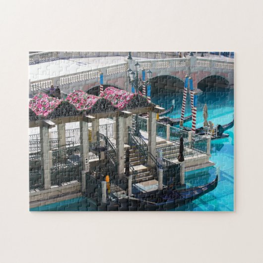 Gondalas in Las Vegas Nevada. Jigsaw Puzzle (Horizontal)