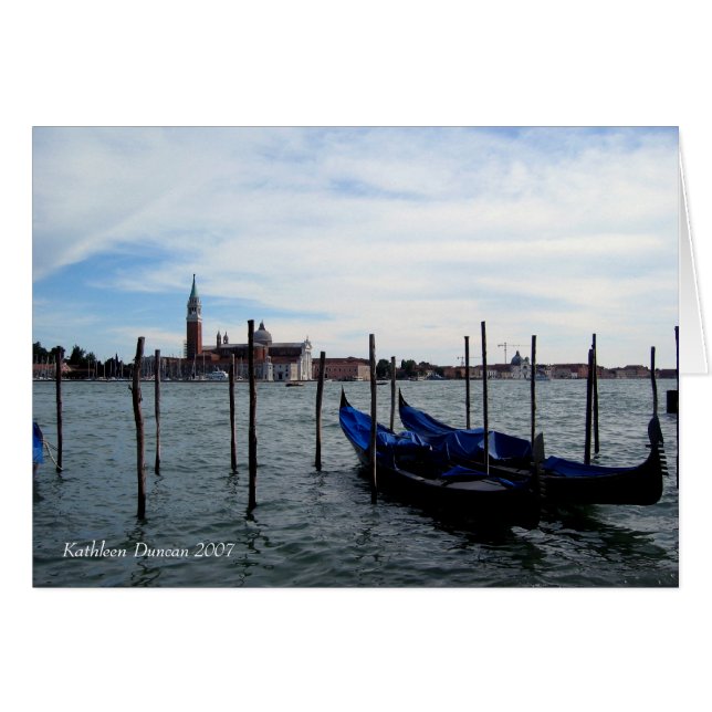 Gondalas in Venedig (Vorderseite (Horizontal))