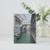 Gondalier an der Seufzerbrücke Postkarte (Stehend Vorderseite)