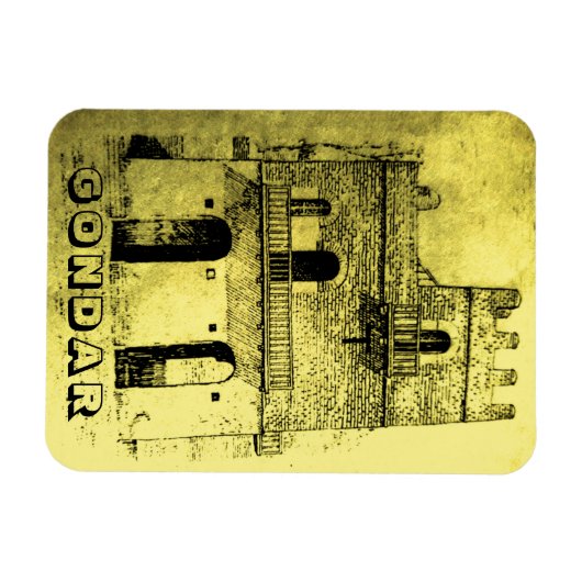 Gondar Äthiopien Magnet (Horizontal)