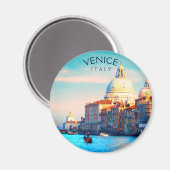 Gondel am Canal Grande - Venedig, Italien Magnet (Vorderseite/Rückseite)