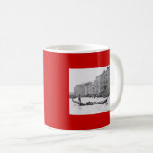 Gondel-großartiger Kanal-Kaffee-Tassen-Schale Kaffeetasse (VorderseiteRechts)