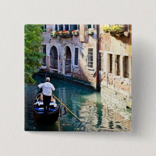 Gondel in Venedig, Italien Button