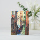 Gondel in Venedig, Italien Postkarte (Stehend Vorderseite)